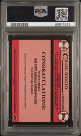 2024 Topps 1989 Topps Baseball Autographs Craig Biggio #89BACBI PSA 8